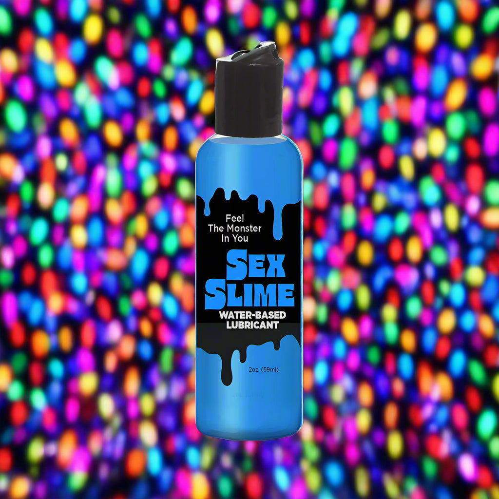 Sex Slime Blue Water Based Lubricant - 60 ml Bottle