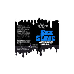 Sex Slime Blue Water Based Lubricant - 60 ml Bottle