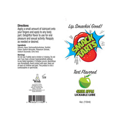 Smack Tarts Sour Green Apple Flavoured Lubricant - 120 ml Tube