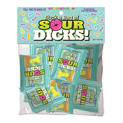 Suck a Bag of Sour Dicks! Pecker Lollies - Bulk Bag of 25 Party Packs