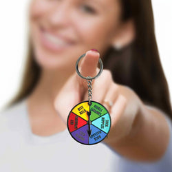 Super Fun Key Chain - Sex Spinner - Naughty Spinner Novelty Keychain