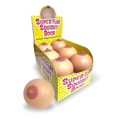 Super Fun Squishy Boobs = Boobie Stress Balls - Counter Display of 12