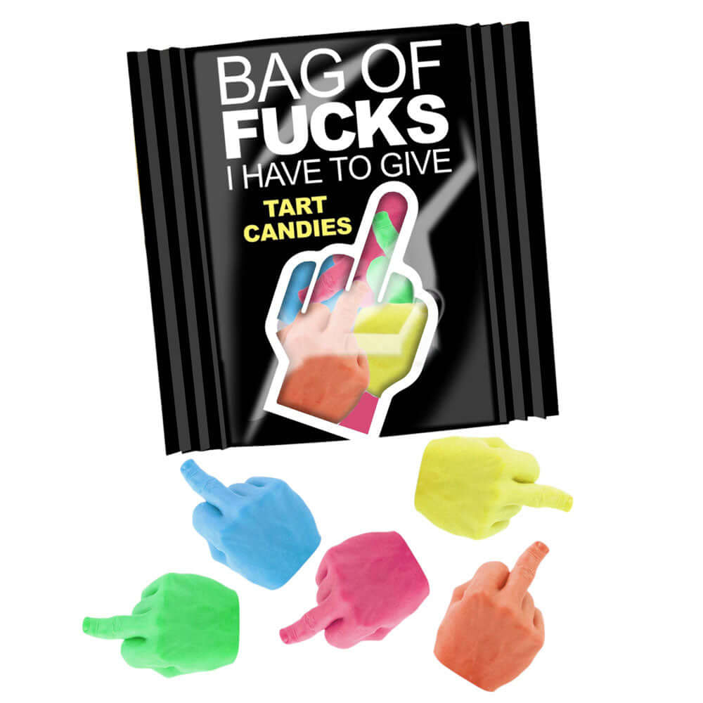 Bag Of Fucks I Have To Give - Bag of 25 - Fruit Flavoured Lollies - Bag of 25 Mini Packs
