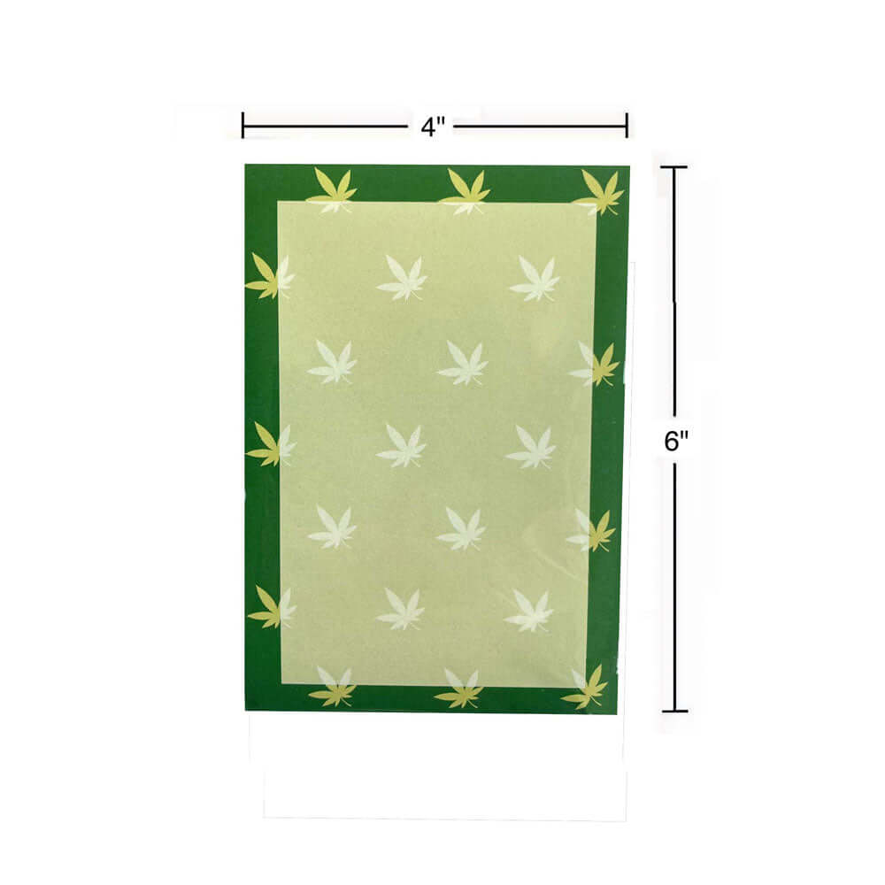 Cannabis Leaf Notepad - Novelty Notepad - 100 Pages