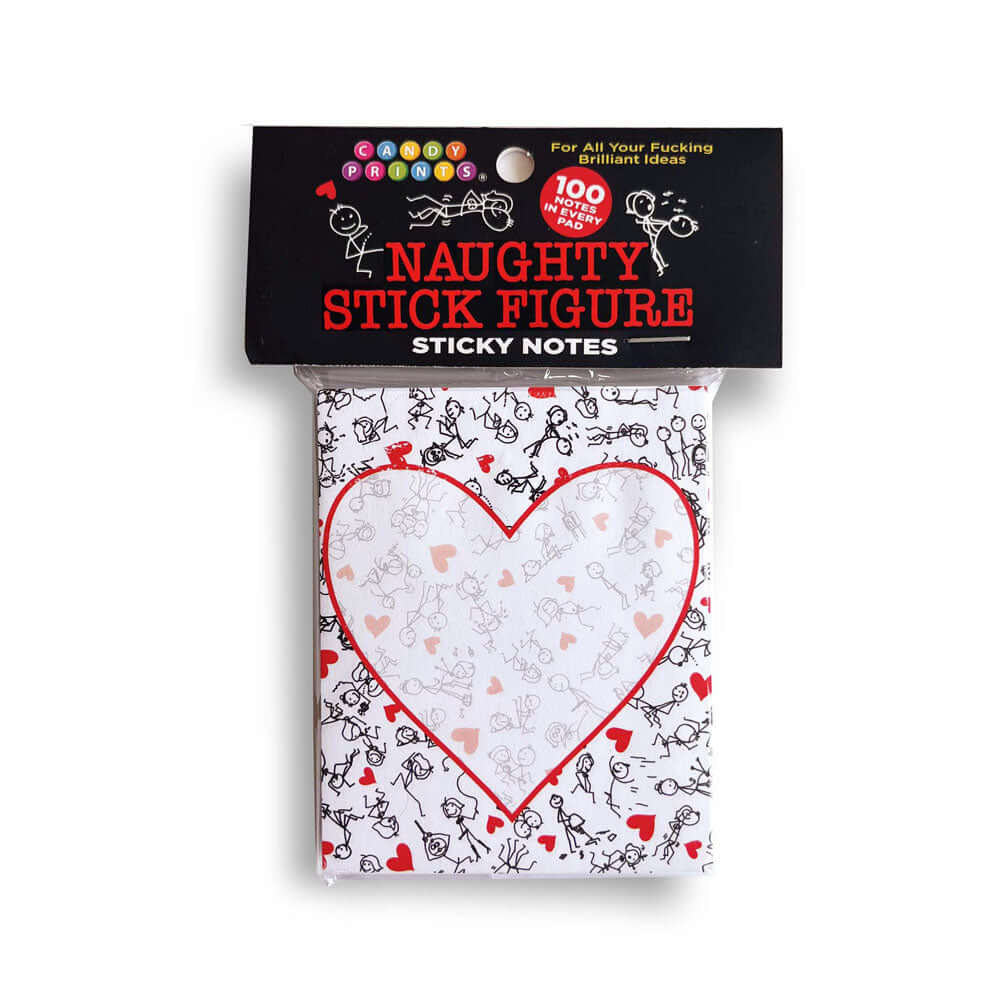 Naughty Stick Figure Sticky Notes - Novelty Sticky Notes - 100 Pack