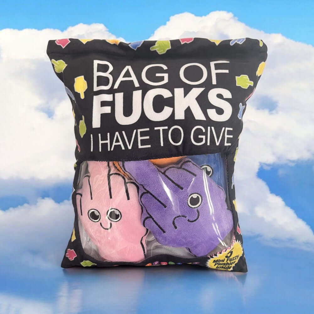 Bag Of Fucks I Have To Give - Mini Fuzzy FU Plushy Pillows - Set of 5