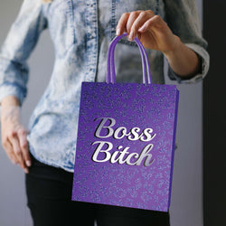 Boss Bitch Gift Bag Purple - Novelty Gift Bag