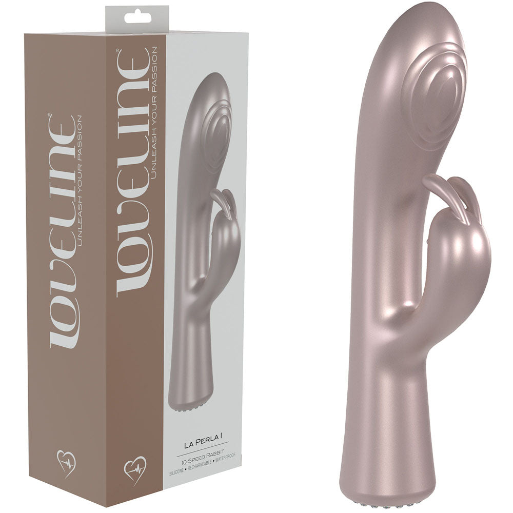 LOVELINE La Perla I Pearlescent Pink 19.2 cm USB Rechargeable Rabbit Vibrator