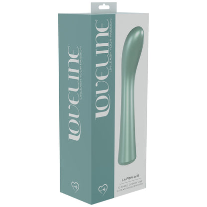 LOVELINE La Perla III Pearlescent Green 19.2 cm USB Rechargeable Vibrator