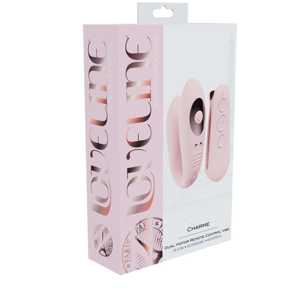 LOVELINE Charme Dual Motor Vibe - Pink USB Rechargeable Dual Motor Vibrator with Wireless Remote