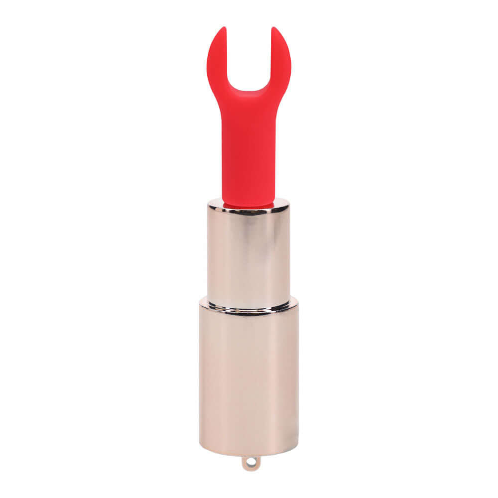 LOVELINE Diamond - Red - Red 8.3 cm USB Rechargeable Lipstick Vibrator