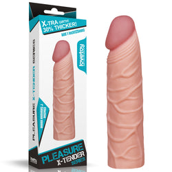 Pleasure X-Tender 1'' Sleeve - Flesh 2.5 cm (1'') Penis Extension Sleeve