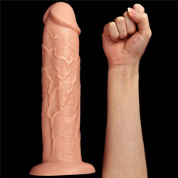 King Size 11'' Realistic Dildo - Flesh 28 cm Dong