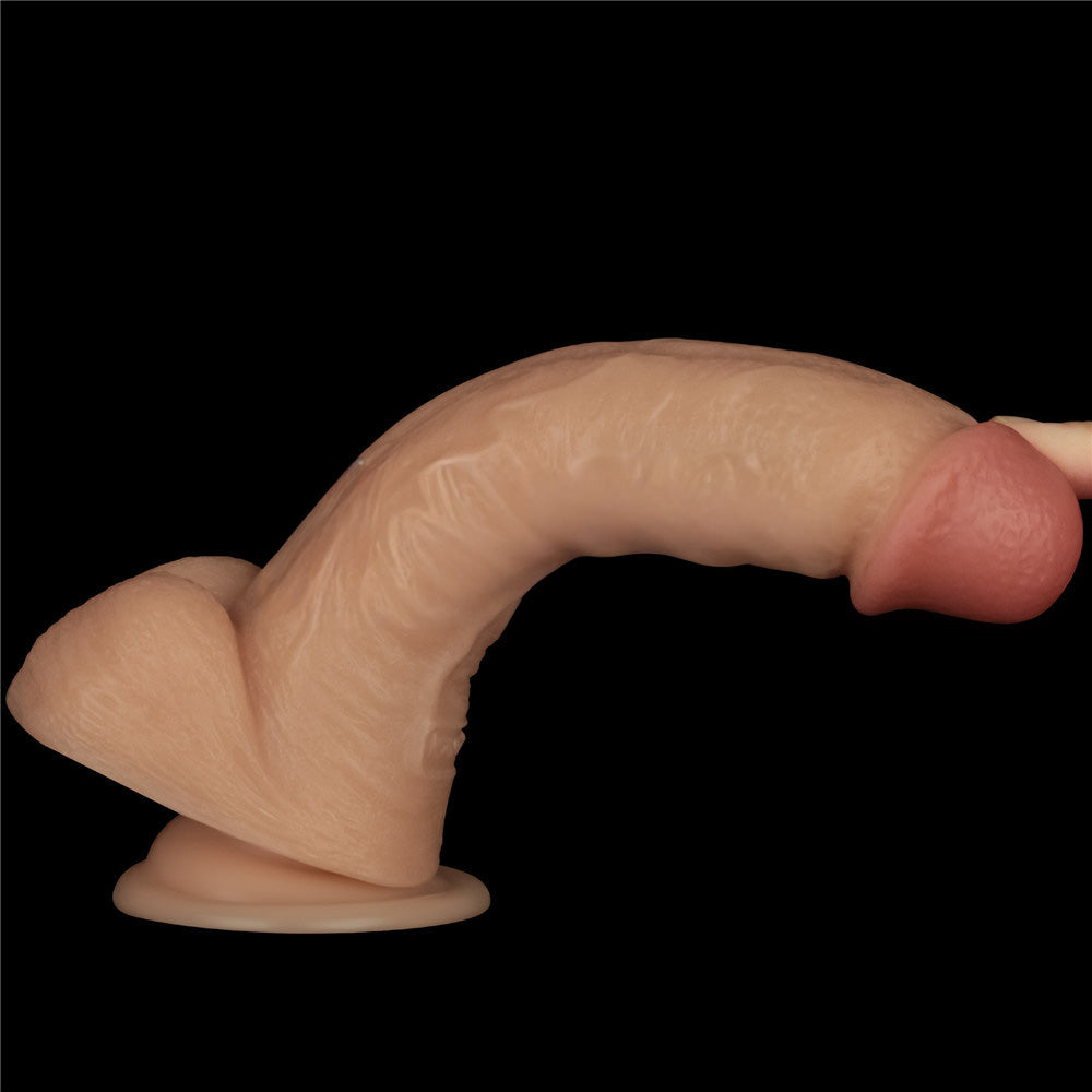 8 Inch Power Basics - Flesh 20 cm USB Rechargeable Vibrating Dong