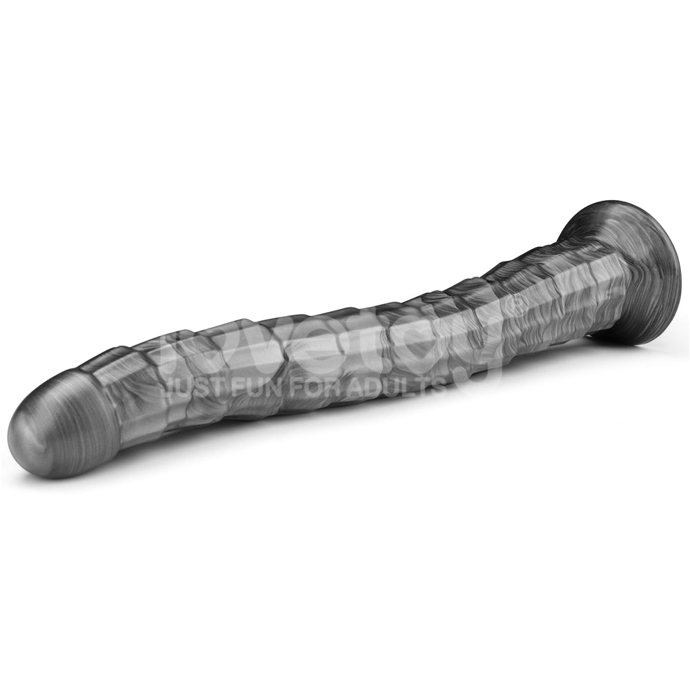 King Sized Vibrating Vibrax Slider - Grey 36.8 cm (14.5'') USB Rechargeable Vibrating Dildo