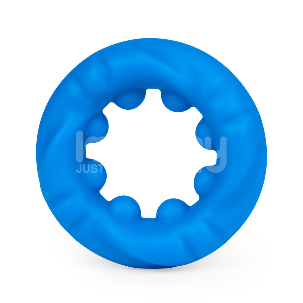 Pinnacle Pro Ridge Bump Stretcher - Blue Cock Ring