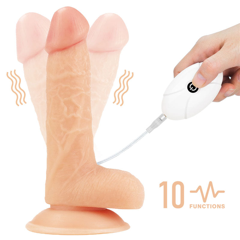 Ingen Vibrating Easy Strap-On Set - Flesh 17.8 cm (7'')