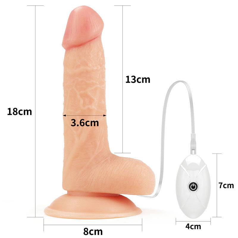 Ingen Vibrating Easy Strap-On Set - Flesh 17.8 cm (7'')