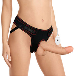 Ingen Vibrating Easy Strap-On Set - Flesh 21.6 cm (8.5'')