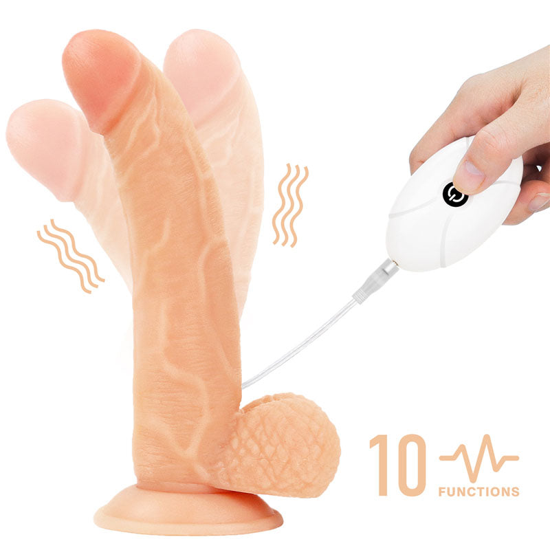 Ingen Vibrating Easy Strap-On Set - Flesh 21.6 cm (8.5'')