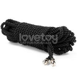 Rebellion Reign Silky Bondage Rope - Black 10 m