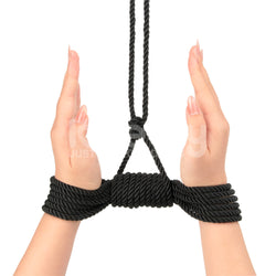 Rebellion Reign Silky Bondage Rope - Black 10 m