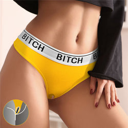 Ingen Bitch Vibrating Panties - Yellow Medium Size Rechargeable Vibrating Panties