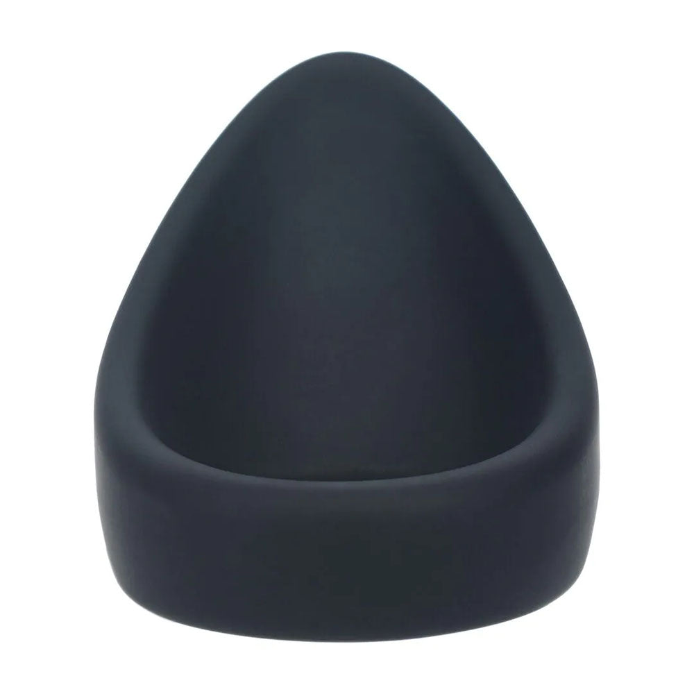 LEVELZ Teardrop Silicone Cock Ring - Black - Black Cock Ring
