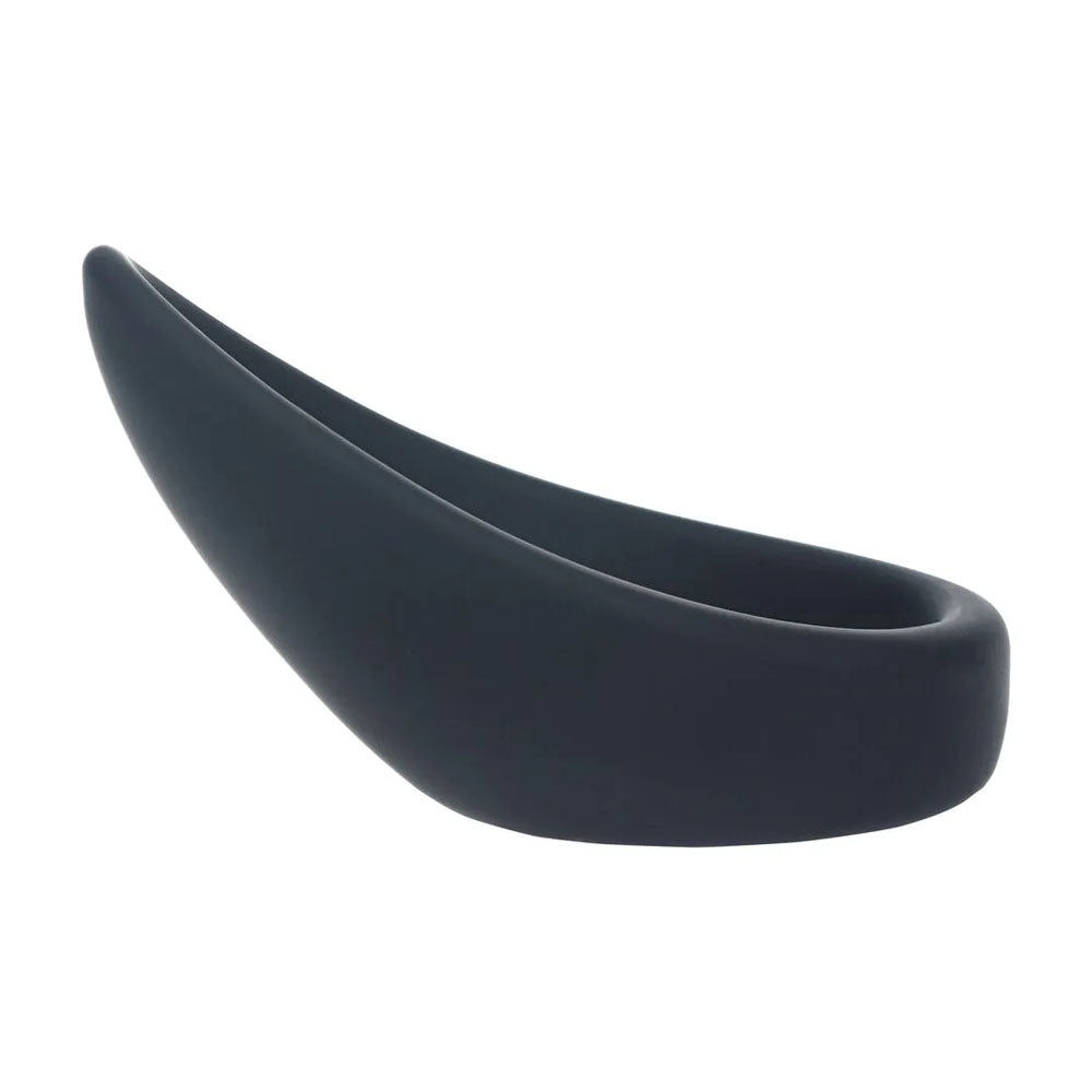LEVELZ Teardrop Silicone Cock Ring - Black - Black Cock Ring