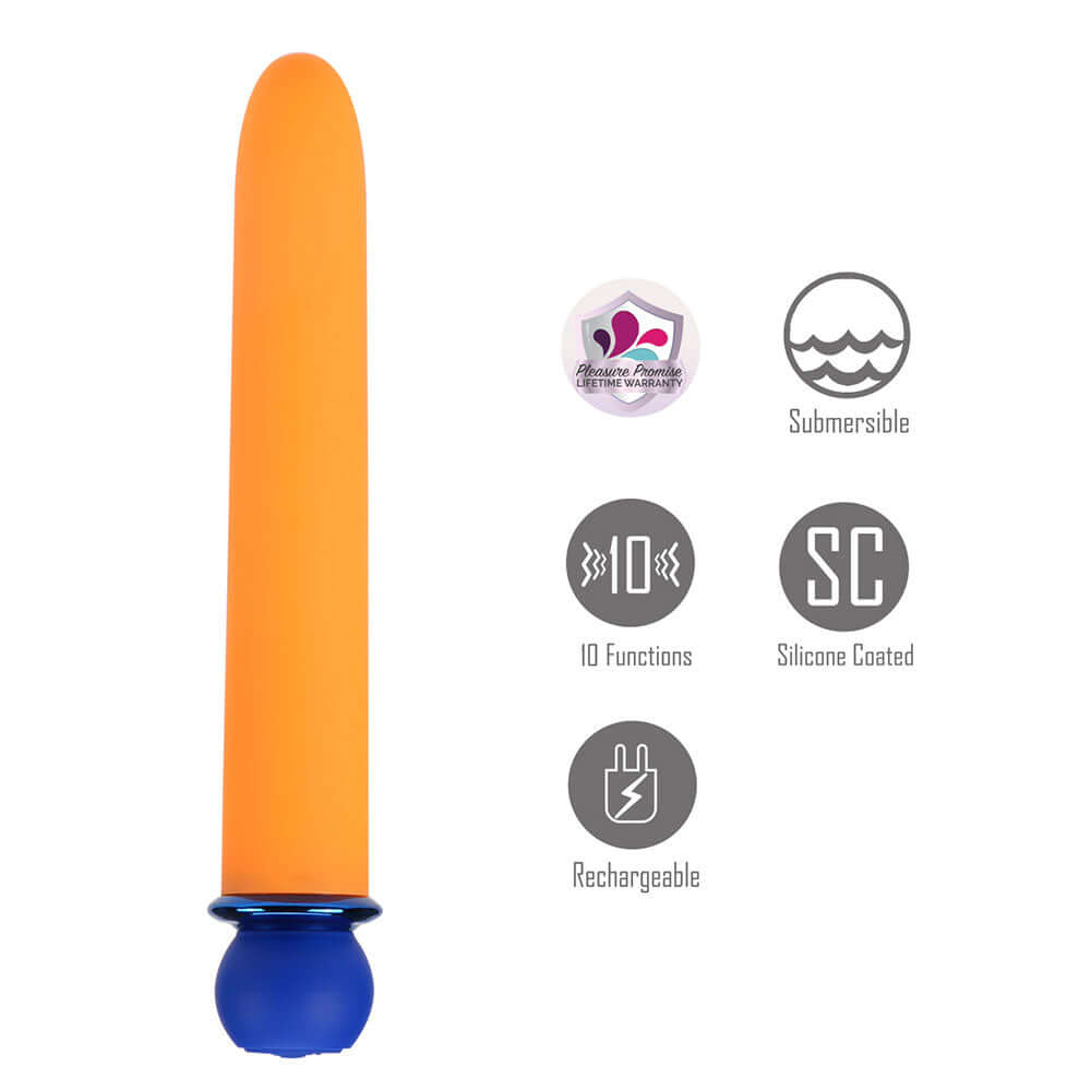 Maia RORI - Orange - Orange 15.2 cm USB Rechargeable XL Bullet