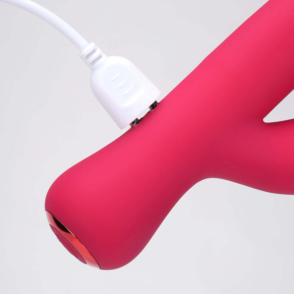 Maia ZARA - Red - Red 17.1 cm USB Rechargeable Rabbit Vibrator