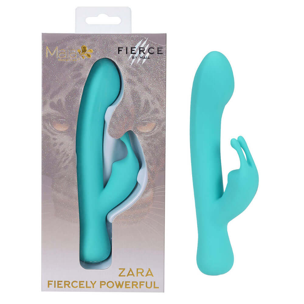 Maia ZARA - Teal - Teal 17.1 cm USB Rechargeable Rabbit Vibrator