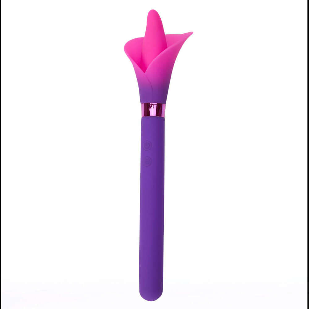 Maia VALA - Purple - Purple/Pink 22.2 cm USB Rechargeable Flower Vibrator
