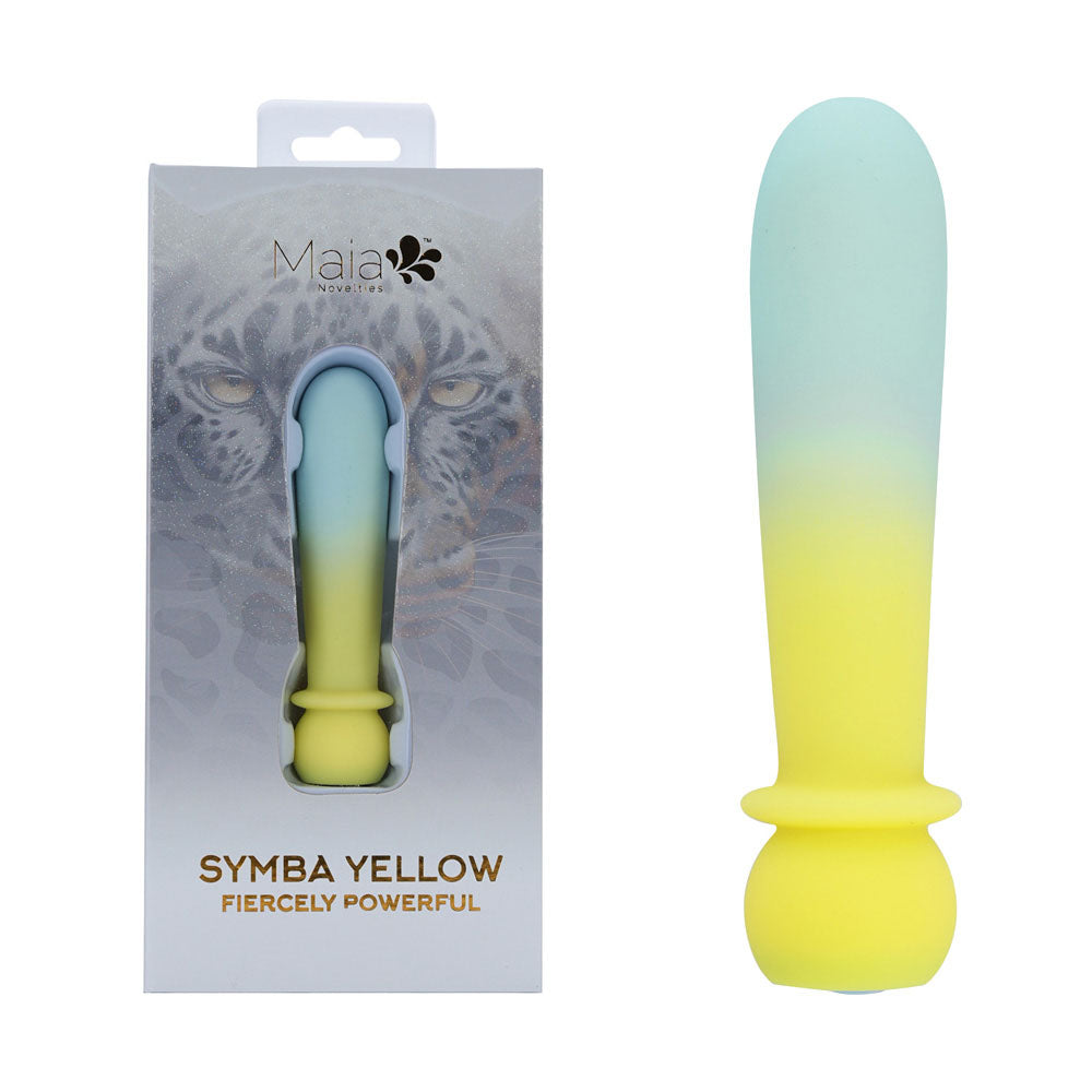 Maia SYMBA - Yellow - Yellow 10.8 cm USB Rechargeable Powerful Bullet