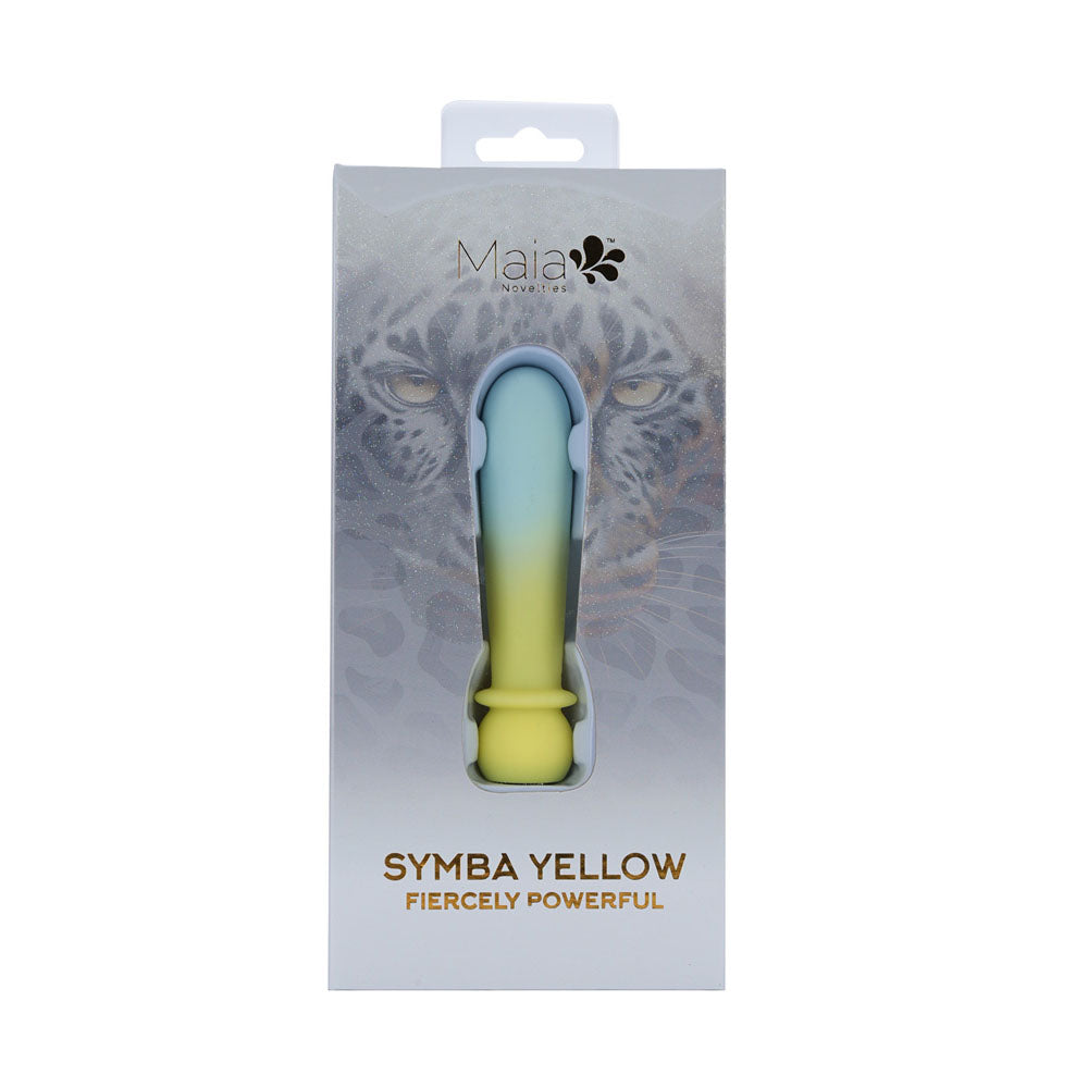 Maia SYMBA - Yellow - Yellow 10.8 cm USB Rechargeable Powerful Bullet