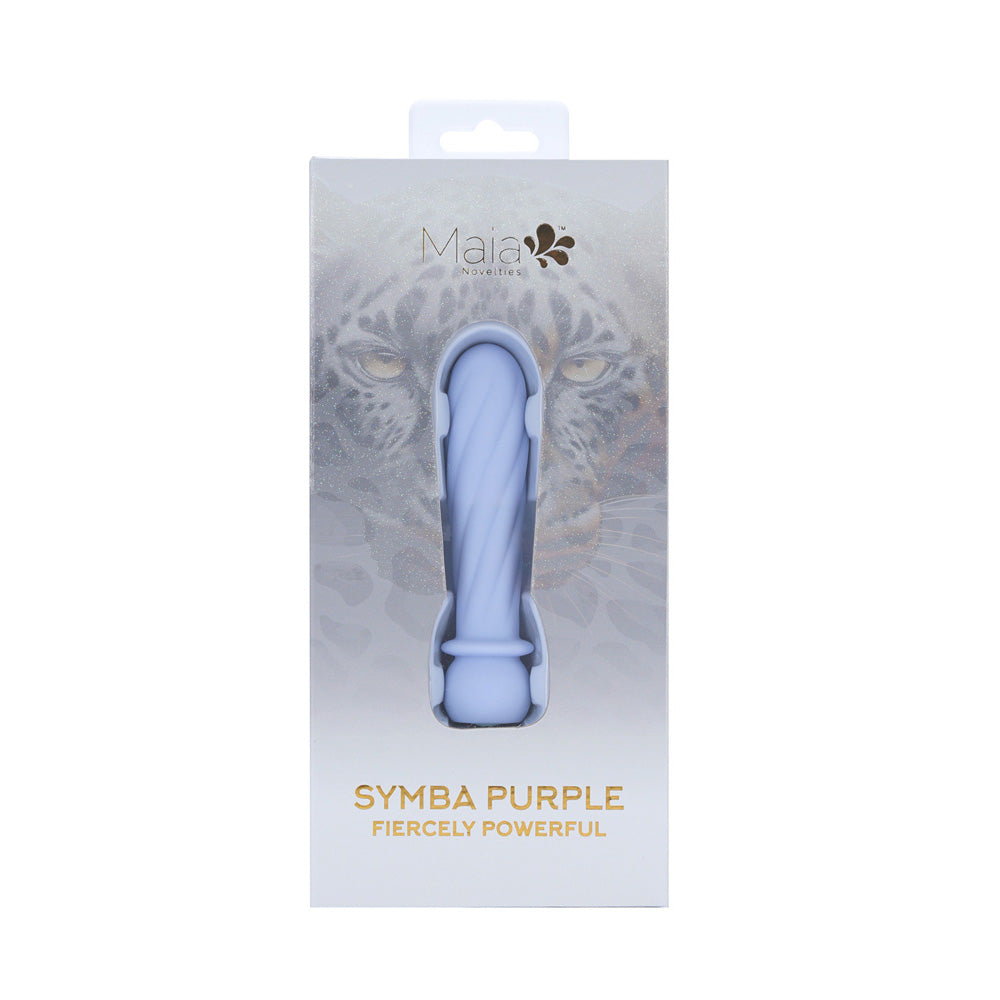 Maia SYMBA - Purple - Purple 10.8 cm USB Rechargeable Powerful Bullet