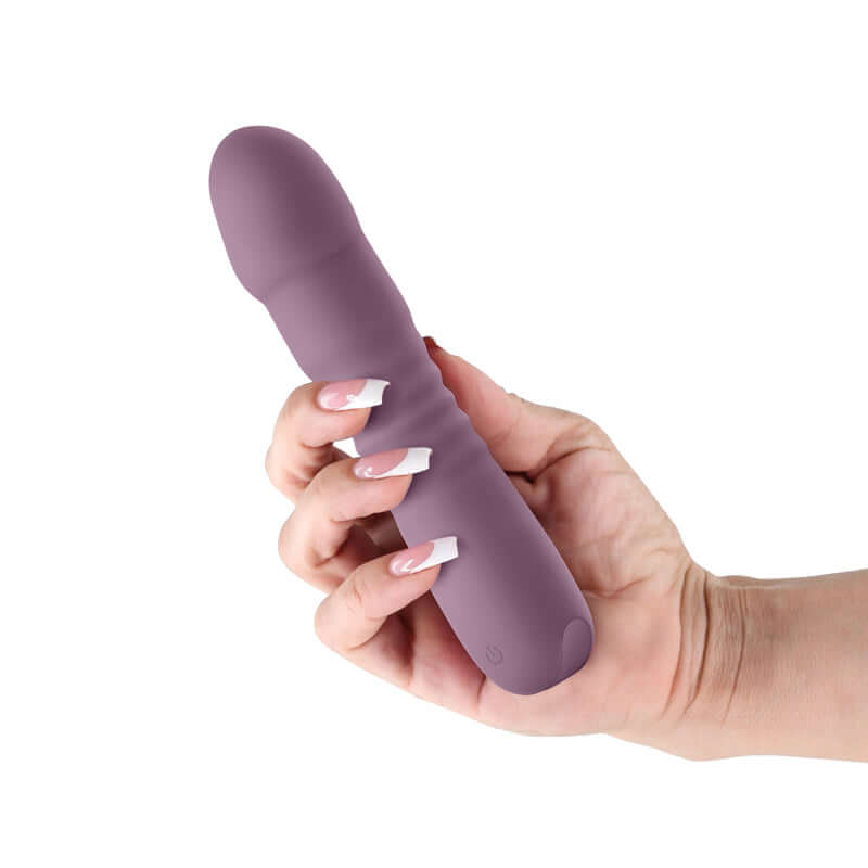 Lust-n-Dreams - Poise - Mauve - Purple 17.3 cm USB Rechargeable Thrusting Vibrator