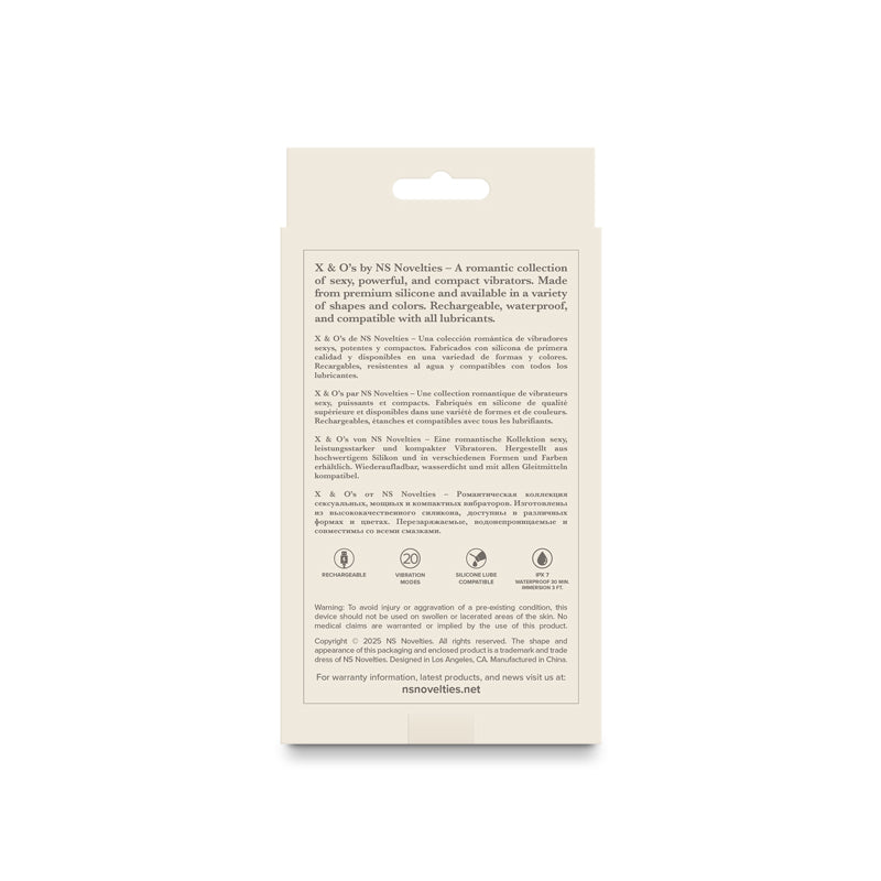 X & O's Love - Dusty Rose 10.7 cm USB Rechargeable Bullet