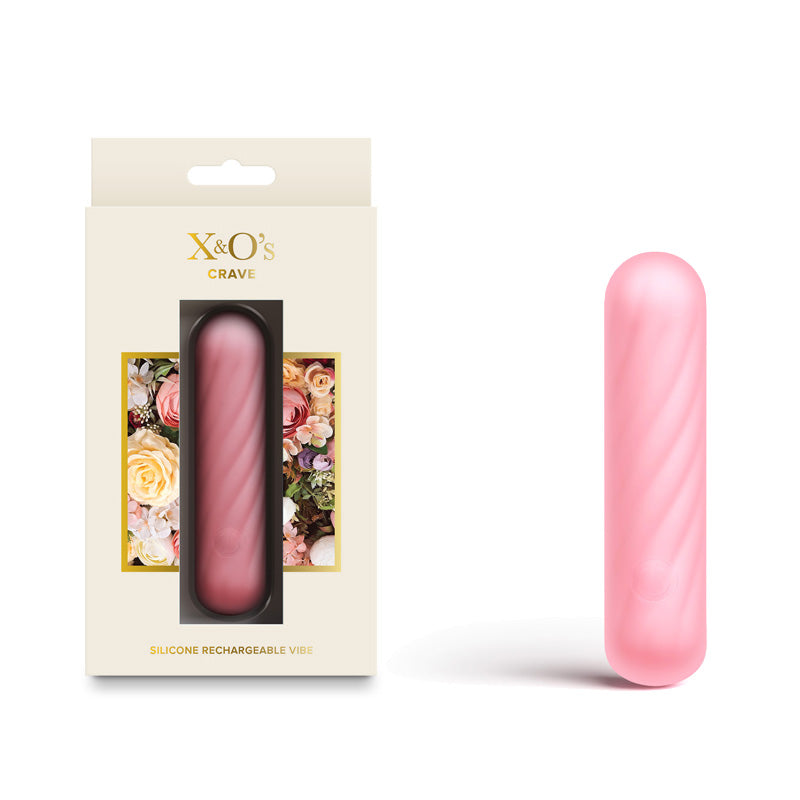 X & O's Crave - Light Pink - Light Pink 10.5 cm USB Rechargeable Bullet