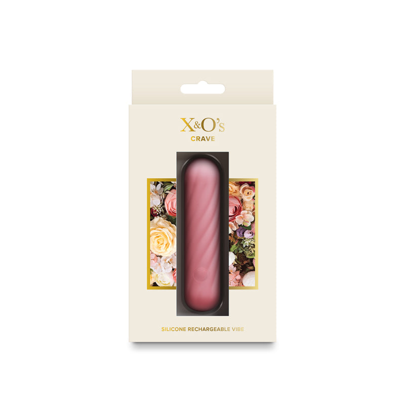 X & O's Crave - Light Pink - Light Pink 10.5 cm USB Rechargeable Bullet