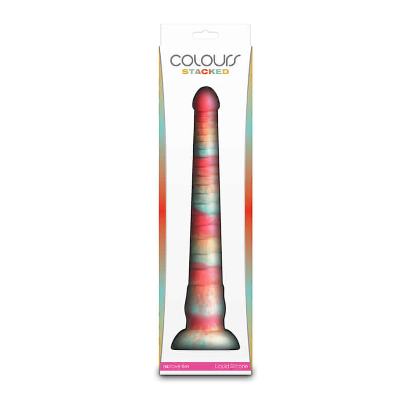 Colours Stacked - 12'' Dildo - Red/Gold - Red/Gold 30.6 cm Fantasy Dildo
