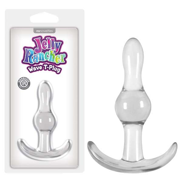 Jelly Rancher Wave T-Plug Clear 9.7 cm (3.8'') Butt Plug