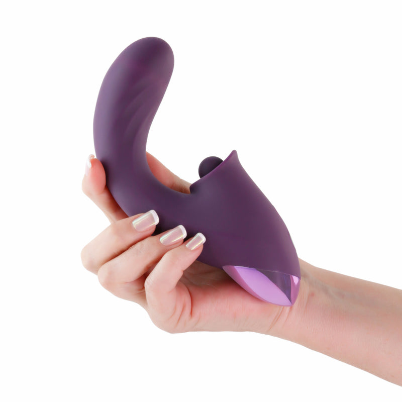 INYA Caprice - Purple 17.7 cm USB Rechargeable Vibrator with Clitoral Thumper