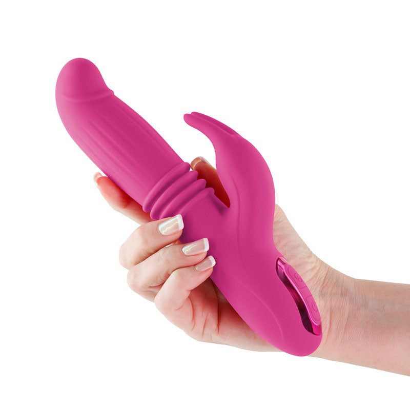 INYA Passion - Pink 22.2 cm USB Rechargeable Thrusting Rabbit Vibrator
