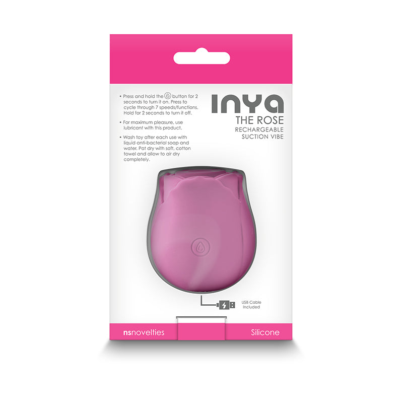 INYA The Rose Pink Clitoral Air Pulsation Stimulator