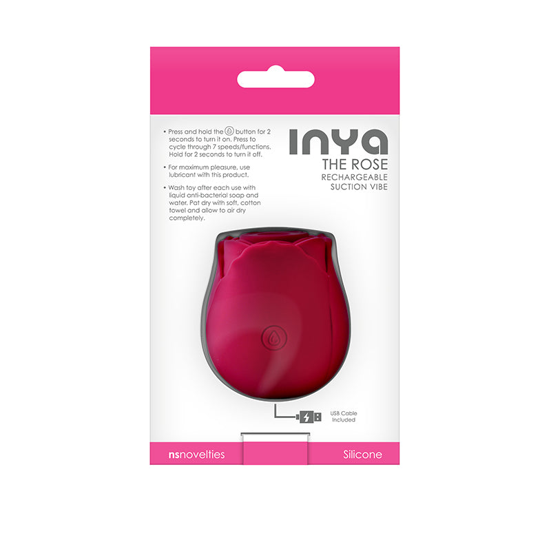 INYA The Rose Red Clitoral Air Pulsation Stimulator