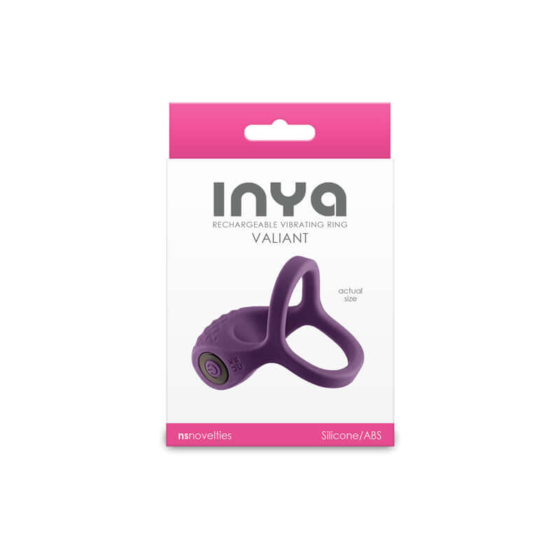 INYA Valiant - Berry - Purple USB Rechargeable Vibrating Cock Ring