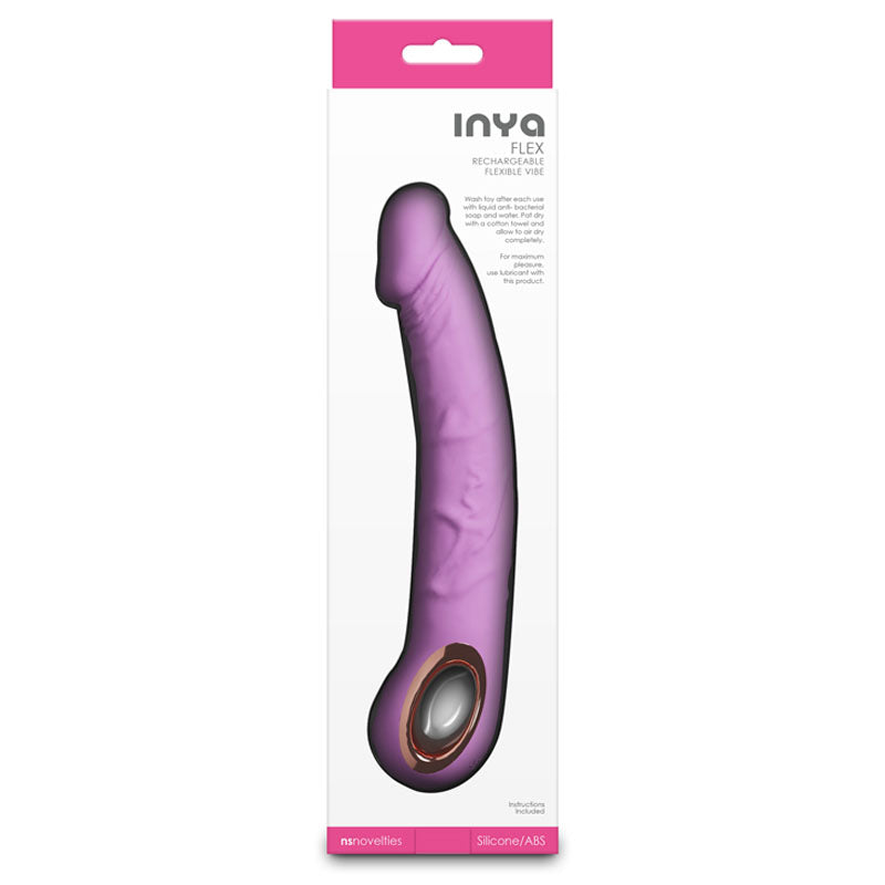 INYA Flex - Bubblegum - Bubblegum 22 cm USB Rechargeable Vibrator