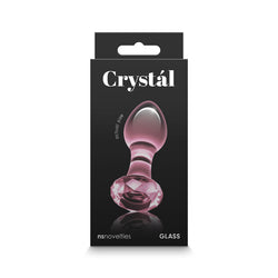 Crystal Gem Pink 9 cm Glass Butt Plug