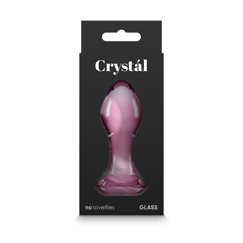 Crystal Gem Pink 9 cm Glass Butt Plug